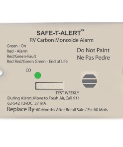 Safe-T-Alert 62 Series Carbon Monoxide Alarm - 12V - RV Flush Mount - White