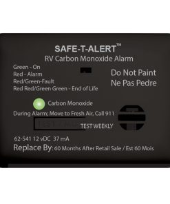 Safe-T-Alert 62 Series Carbon Monoxide Alarm - 12V - RV Surface Mount - Black