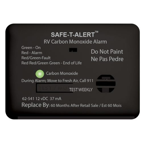 Safe-T-Alert 62 Series Carbon Monoxide Alarm - 12V - RV Surface Mount - Black